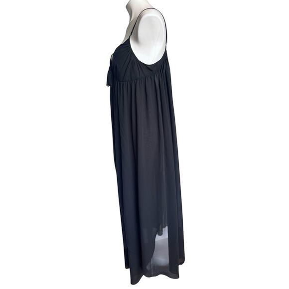 Vintage Victoria’s Secret Gold Label Sheer Black Slip Dress 90s Y2K Boudoir Glam - Picture 5 of 8